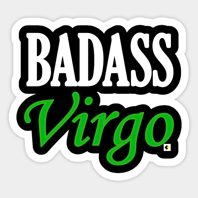 BADASS Virgo Sticker by AddOnDesign